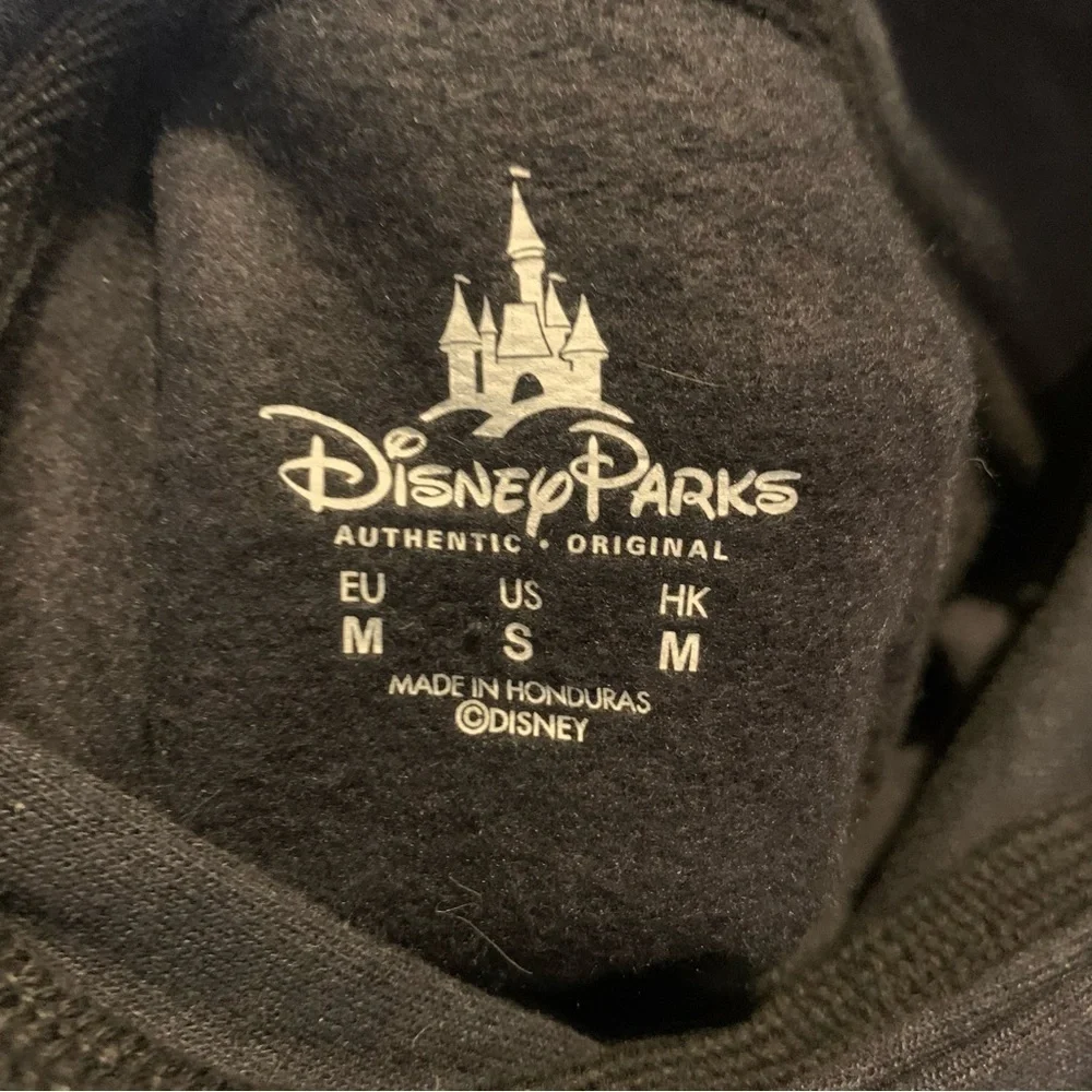 DISNEY Minnie Mouse Black Hooded Sweatshirt with Ears size Small pullover - Picture 4 of 4